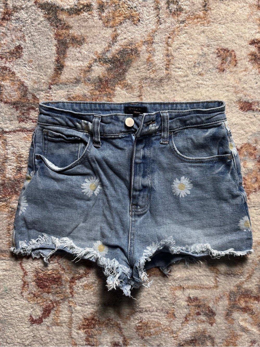 🌟3/$20 Eligible! Material Girl Denim Daisy High-Rise Cutoff Shorts